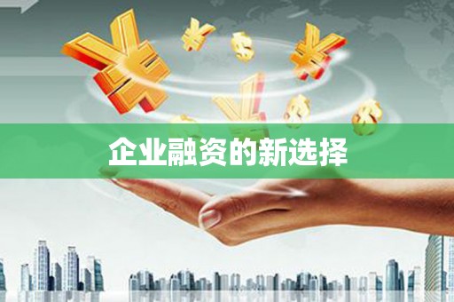 宜丰企业融资的新选择