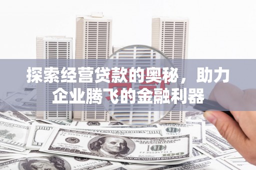 宜丰探索经营贷款的奥秘，助力企业腾飞的金融利器