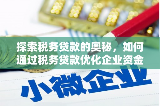 宜丰探索税务贷款的奥秘，如何通过税务贷款优化企业资金流