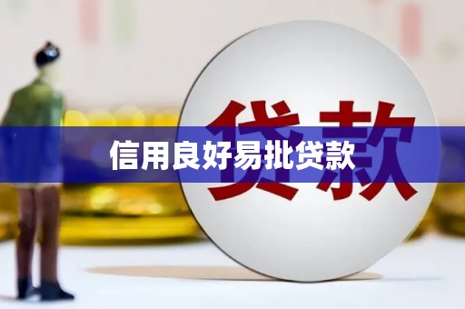 宜丰信用良好易批贷款