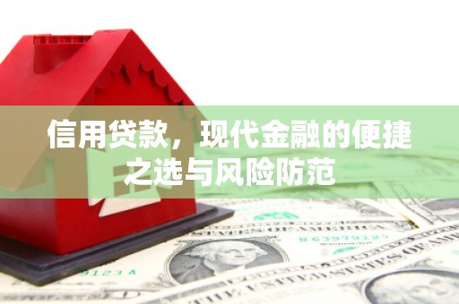 宜丰信用贷款，现代金融的便捷之选与风险防范