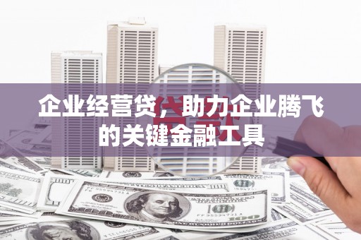宜丰企业经营贷，助力企业腾飞的关键金融工具