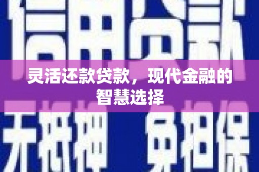 宜丰灵活还款贷款，现代金融的智慧选择