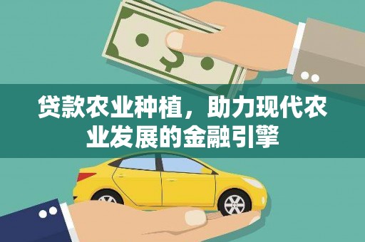 宜丰贷款农业种植，助力现代农业发展的金融引擎
