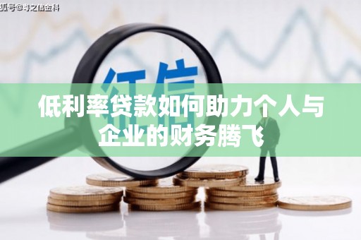 宜丰低利率贷款如何助力个人与企业的财务腾飞